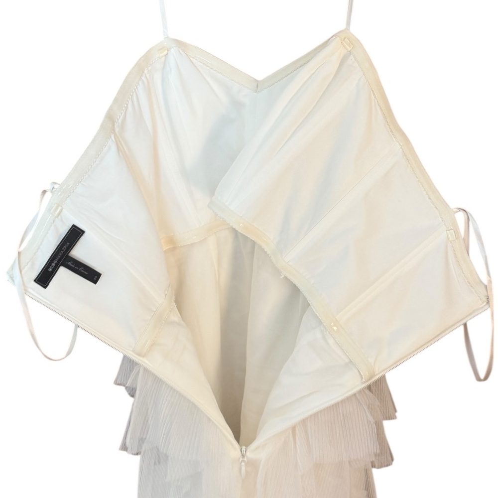 BCBGMaxAzria Strapless White Layered Dress - Picture 8 of 10